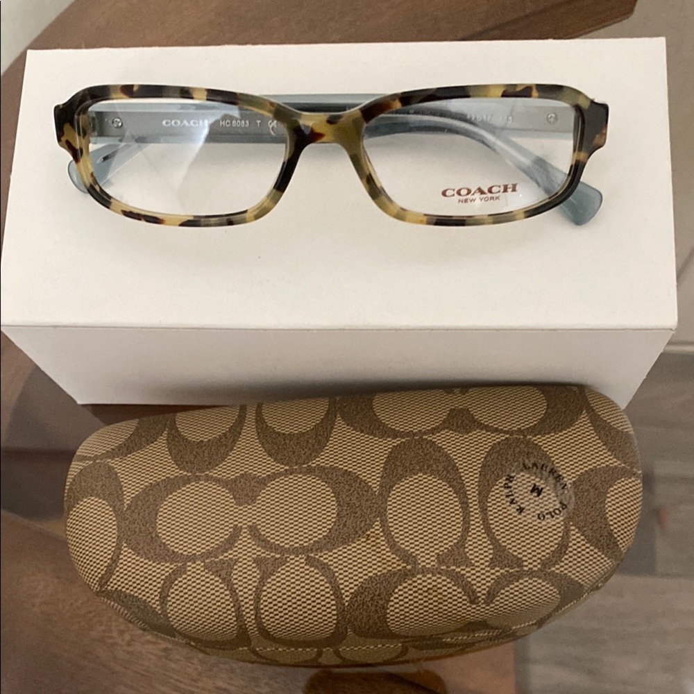 Coach Brown and Tan Glasses with Signature Case - Picture 3 of 9